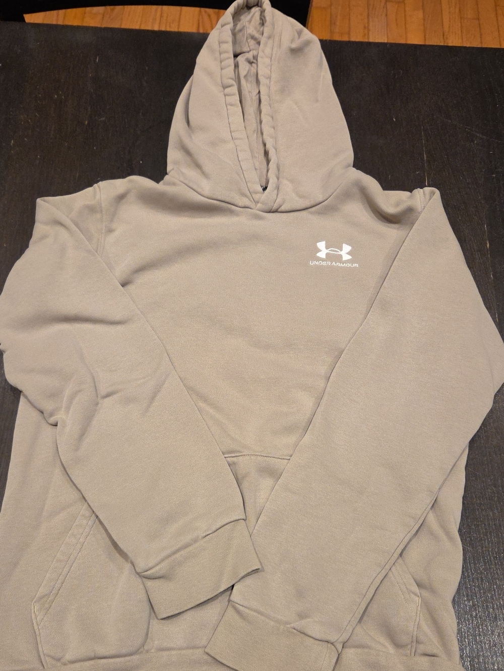 Under Armour Boys Crewneck Hoodie in Light Taupe